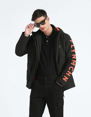 hooded heavy puffer jacket