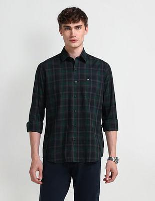 manhattan slim fit cotton shirt