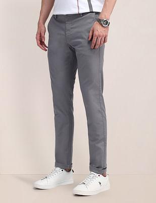 austin slim fit flat front trousers