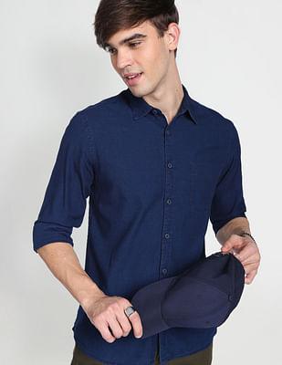 twill washed casual shirt