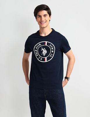 brand print cotton t-shirt