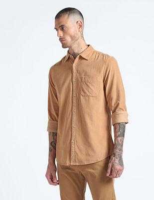 solid corduroy shirt