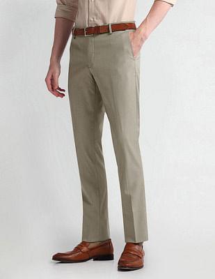 tapered fit dobby trousers