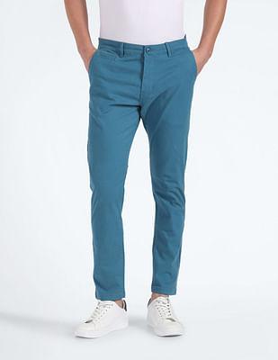 slash slim tapered fit trousers