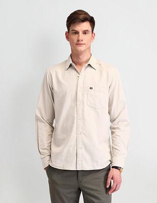 slim fit corduroy shirt