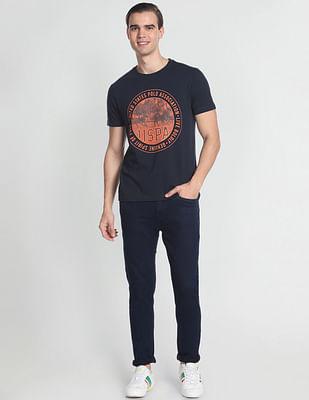 graphic print slim fit t-shirt