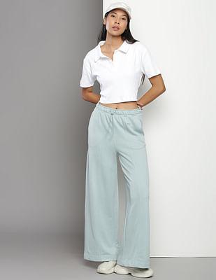 panelled solid lounge pants