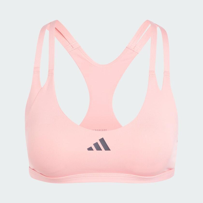 adidas aerim ls strngt women training bra pink