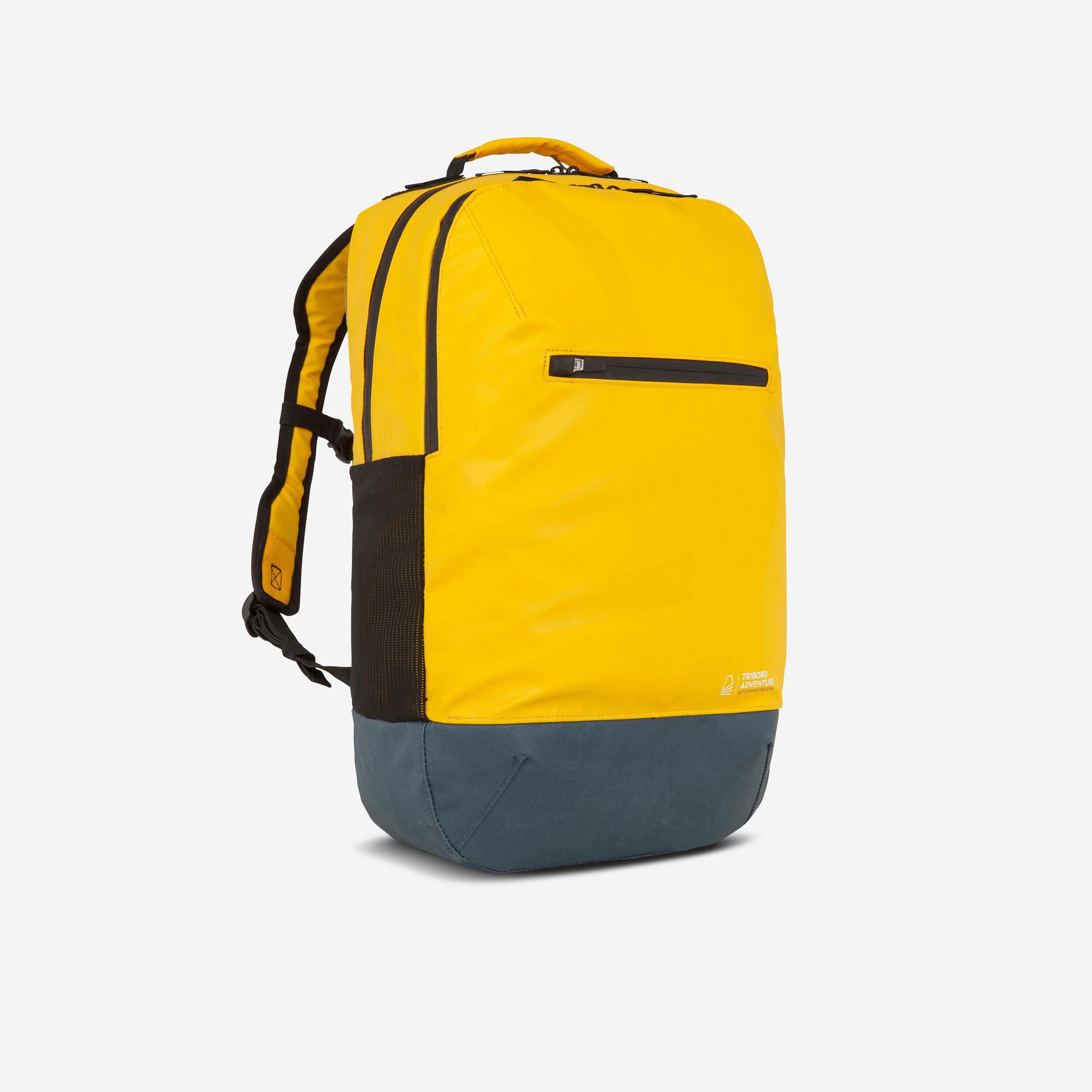 water repellent backpack 25 litres yellow