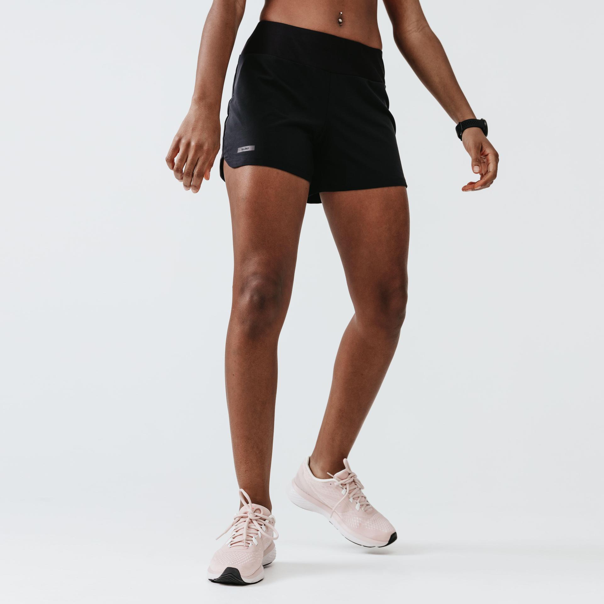 women running shorts dry - black