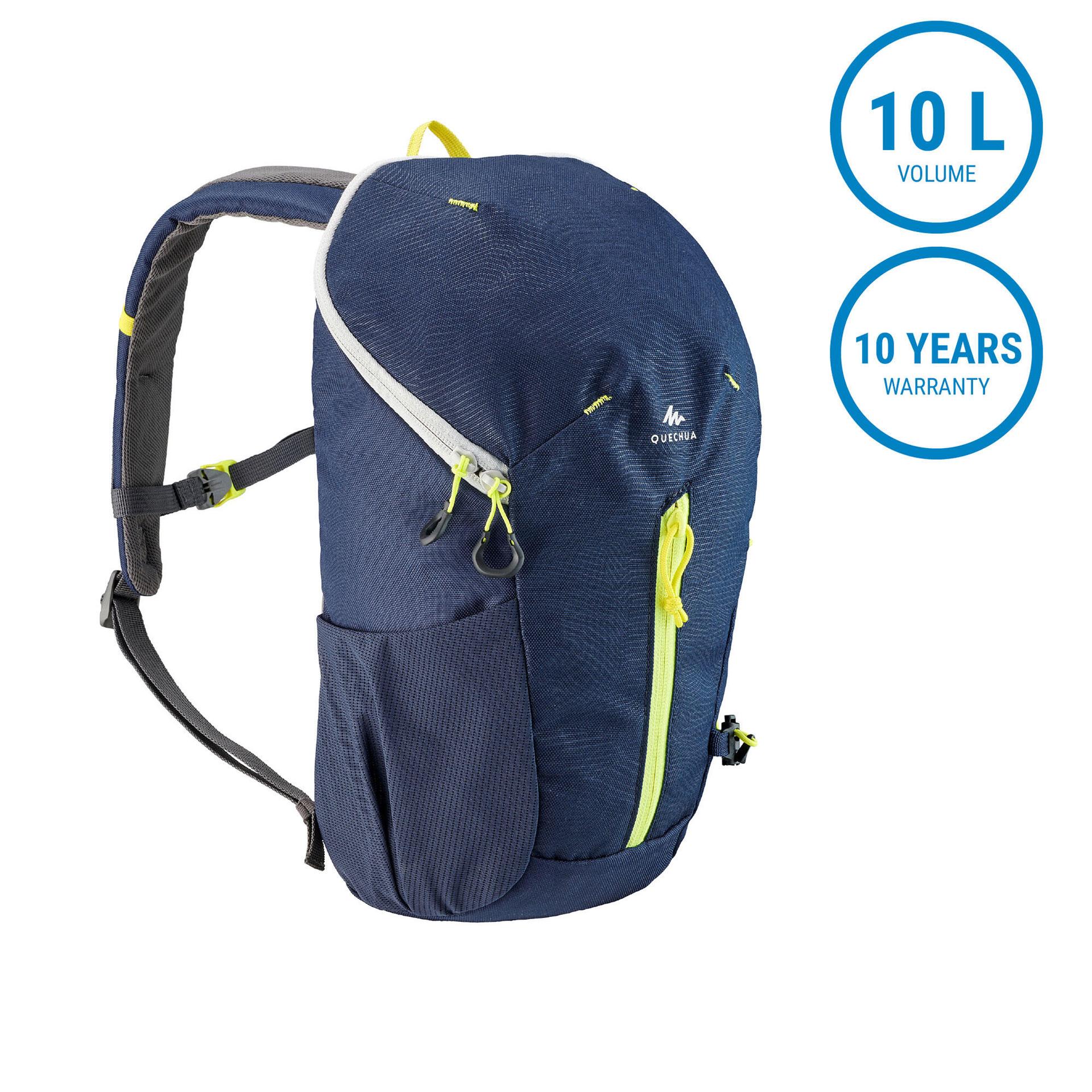 junior hiking backpack mh100 10l blue yellow