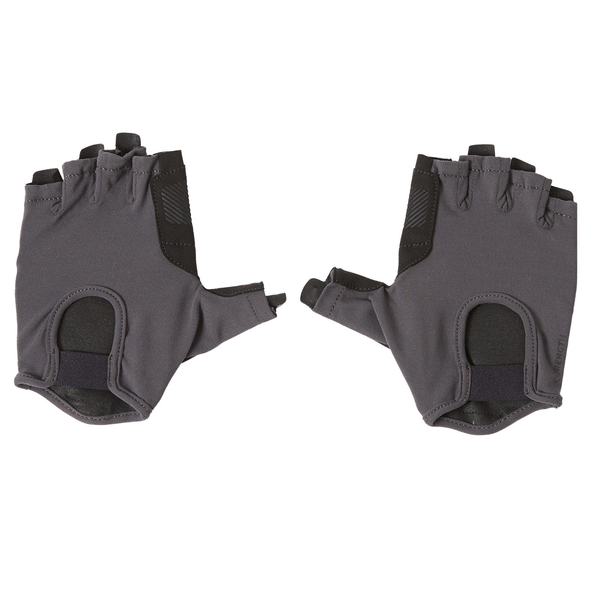 women's breathable weight training gloves - grey