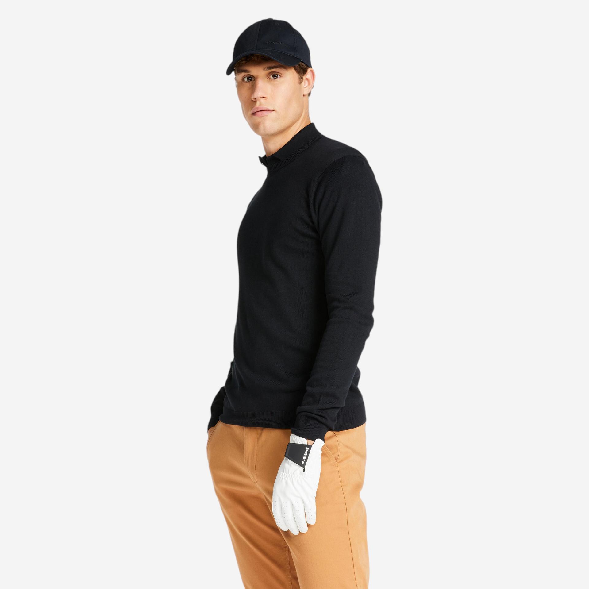 men golf pullover sweater black