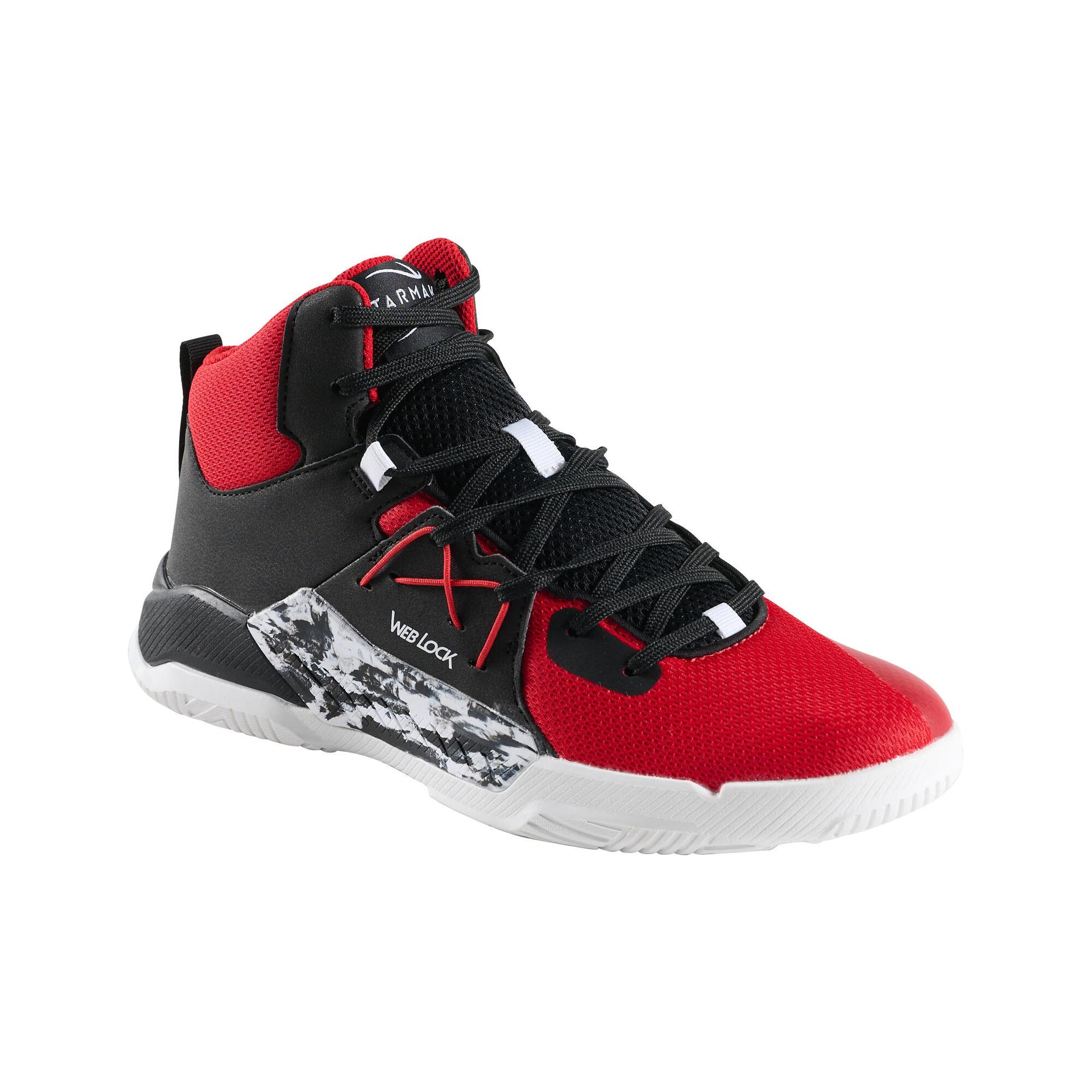 adult basketball shoes protect 120 black red white