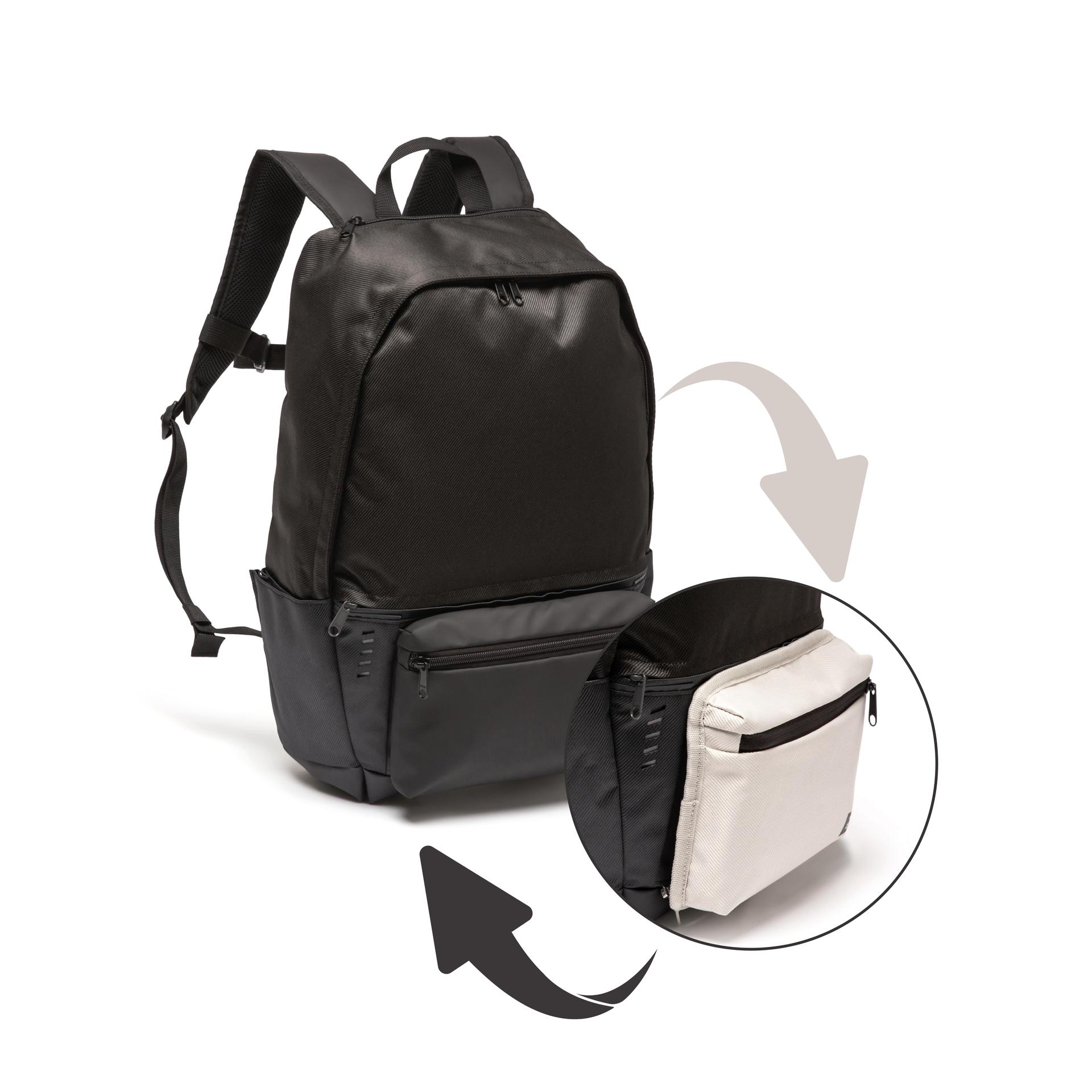 football backpack academic 25l - black