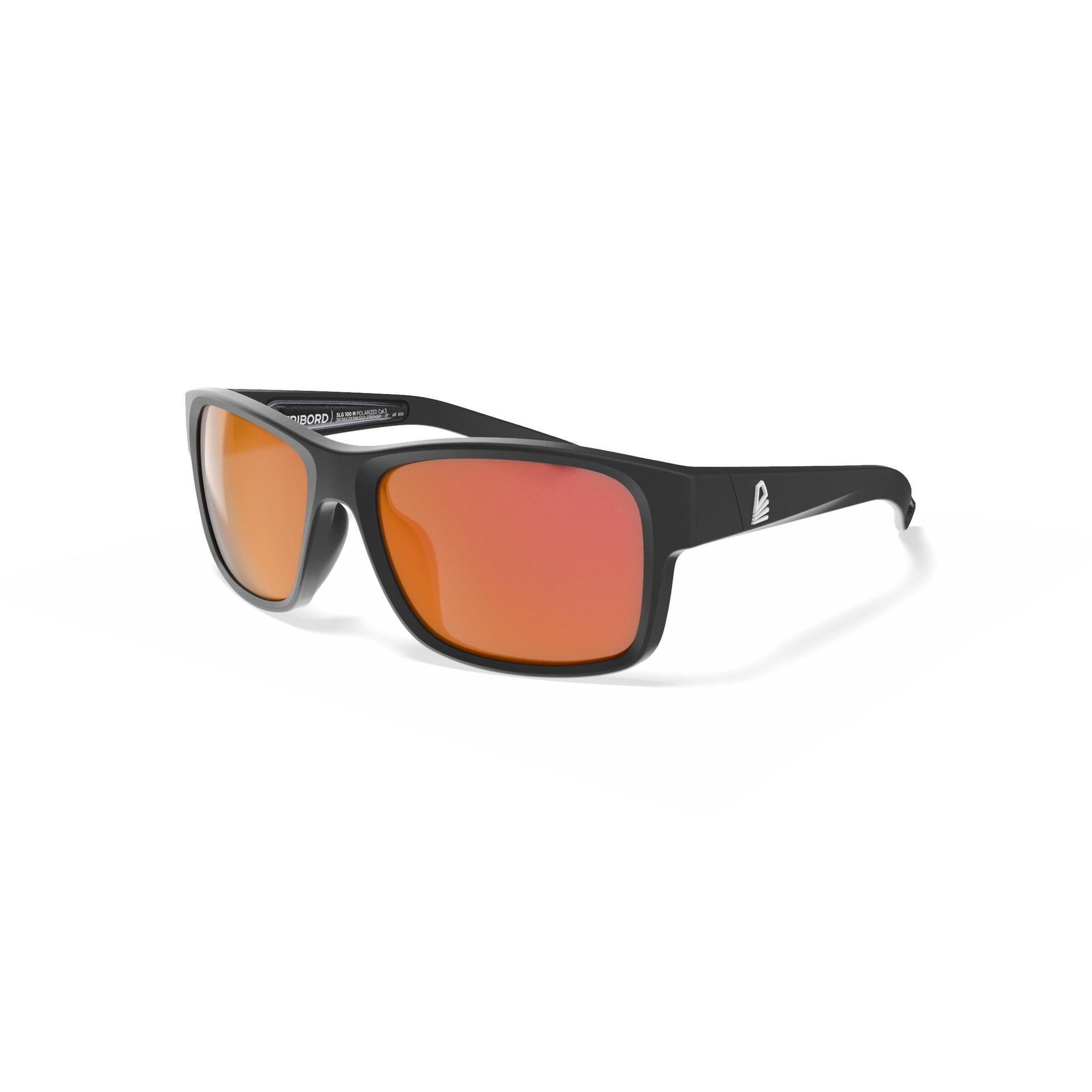 adult sailing floating polarised sunglasses 100 black