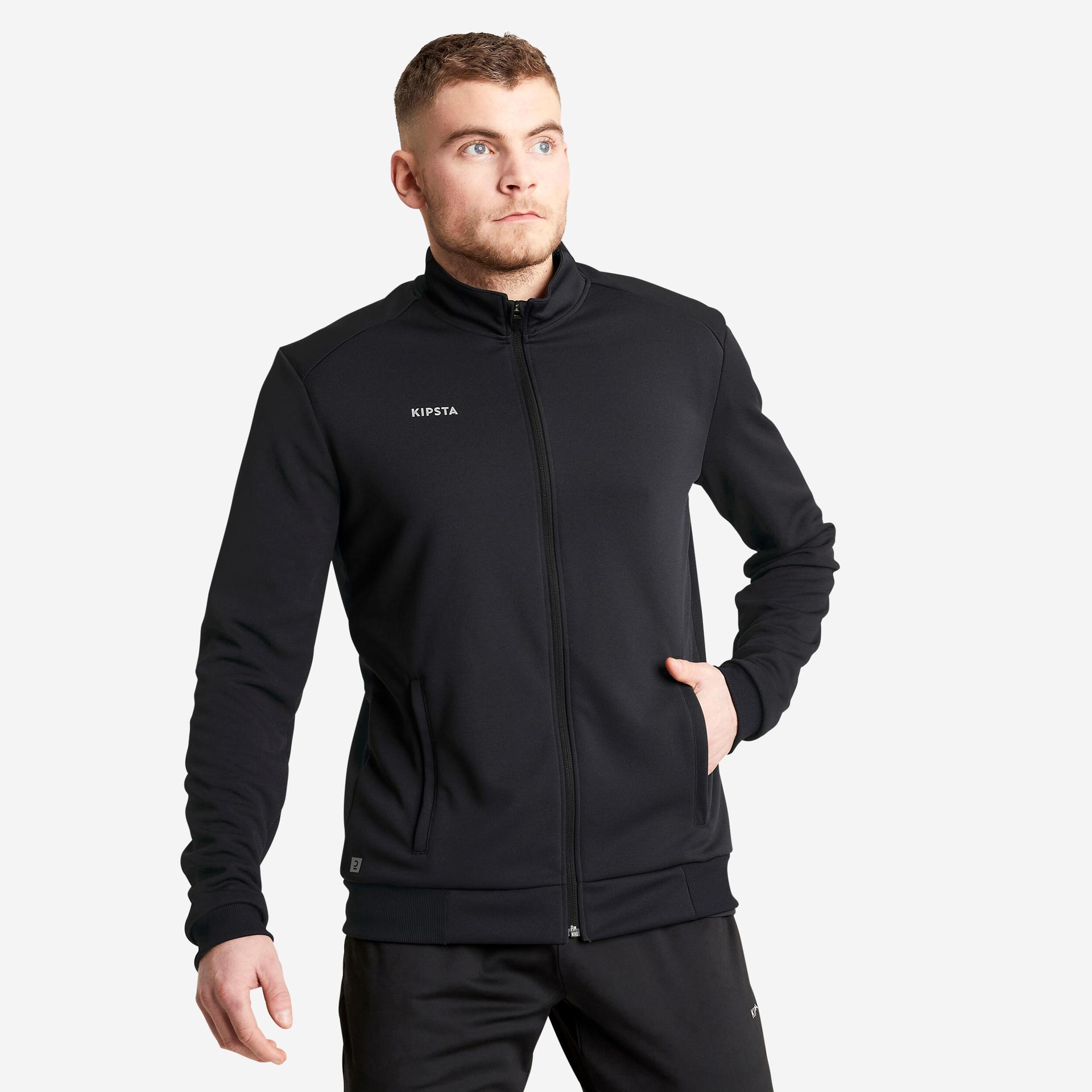 football jacket training  essential - black/grey