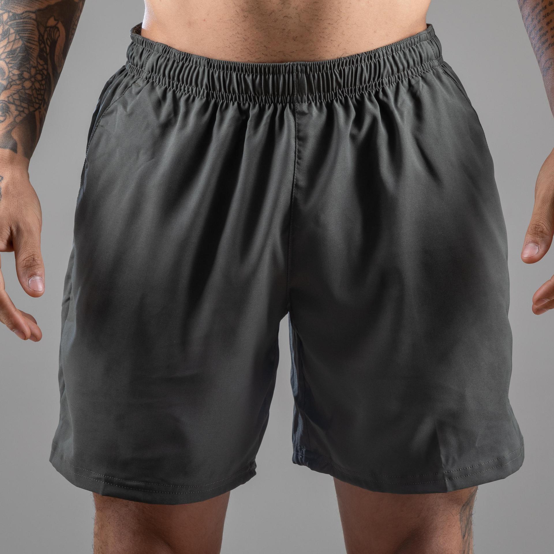 men's breathable breathable fitness shorts - khaki