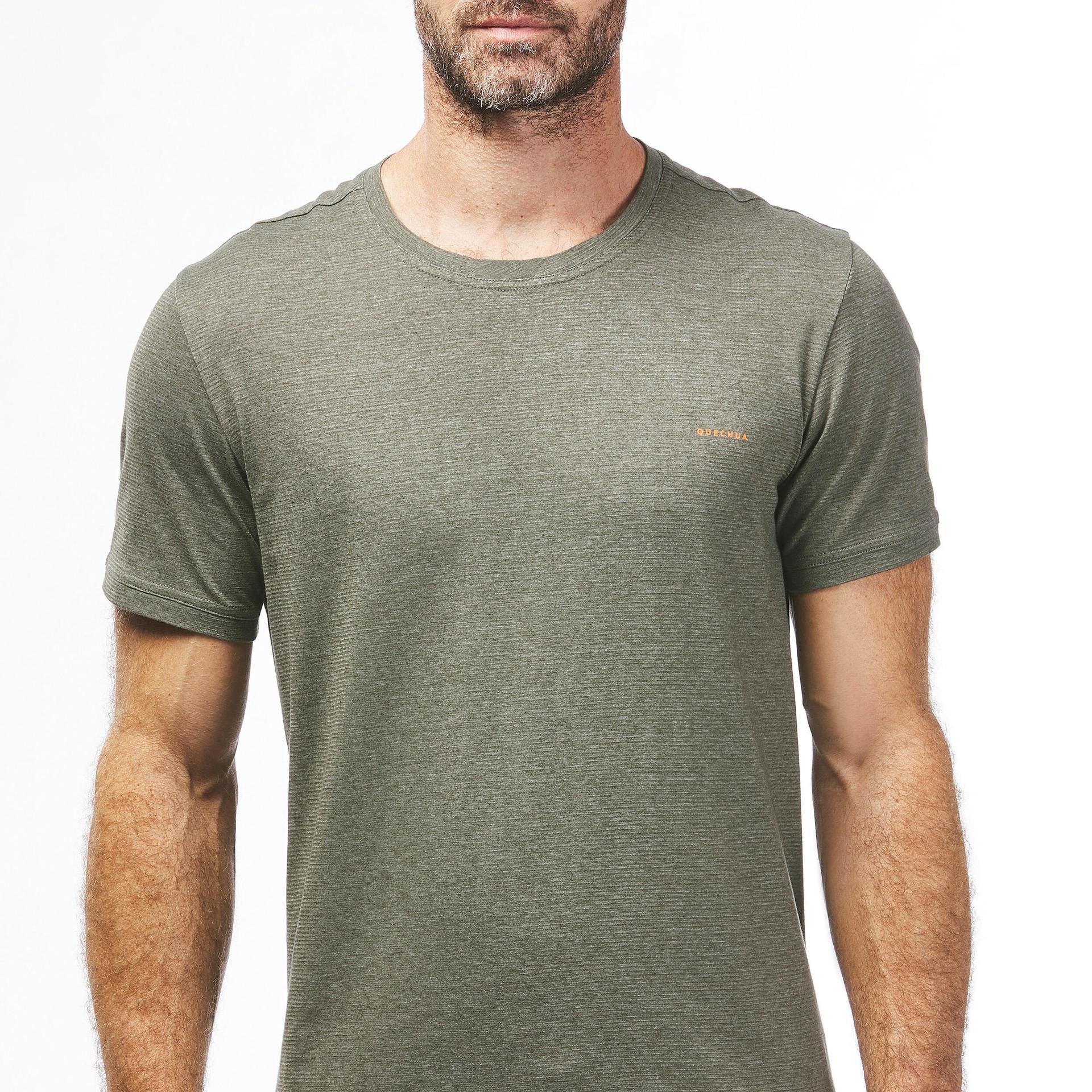 men half sleeve seamless comfort t-shirt khaki - nh550