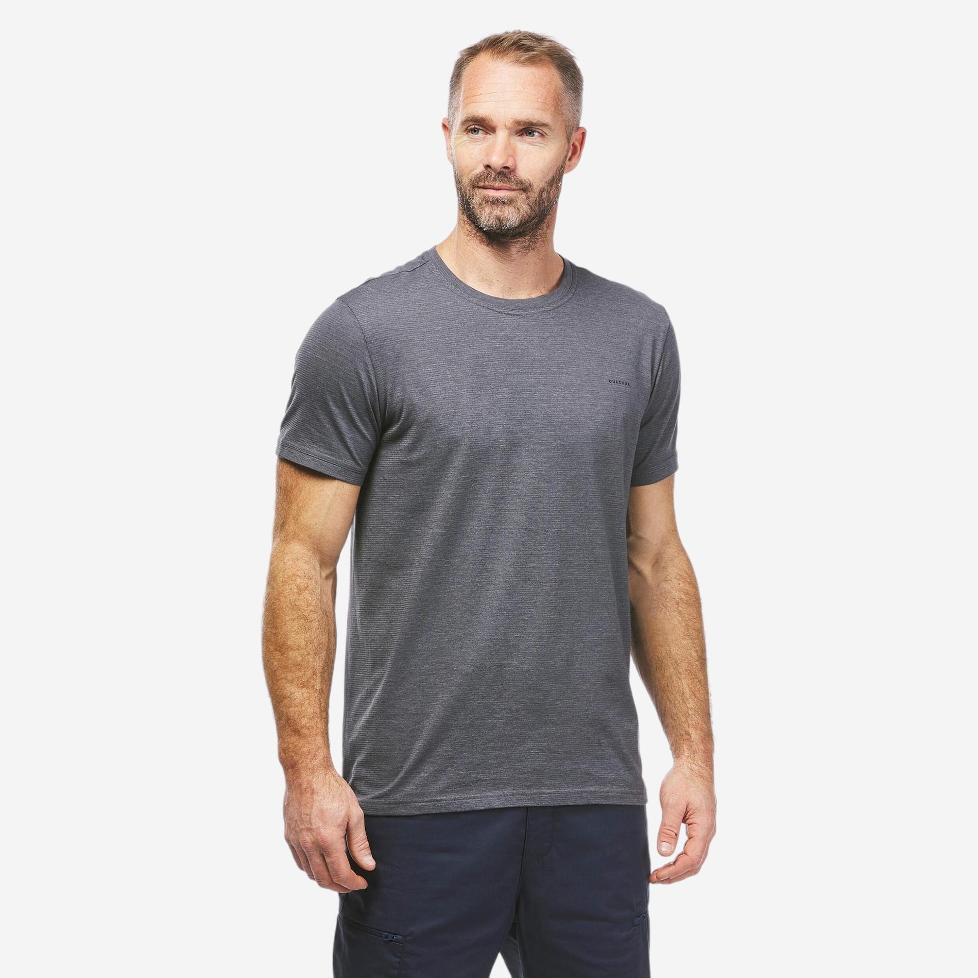 men half sleeve seamless comfort t-shirt grey - nh550