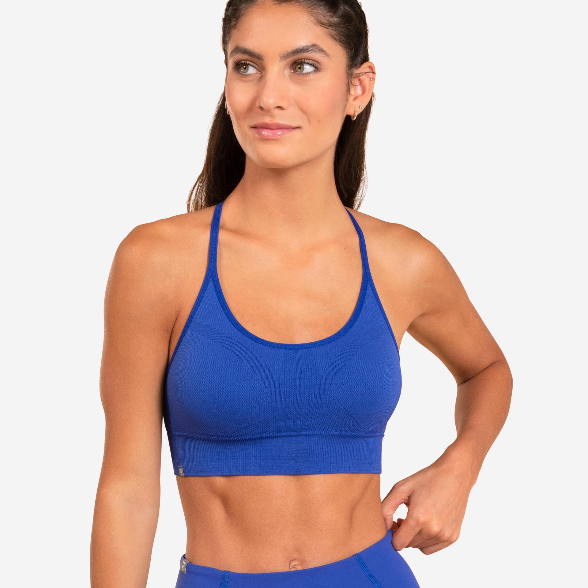 yoga seamless crop top premium - indigo