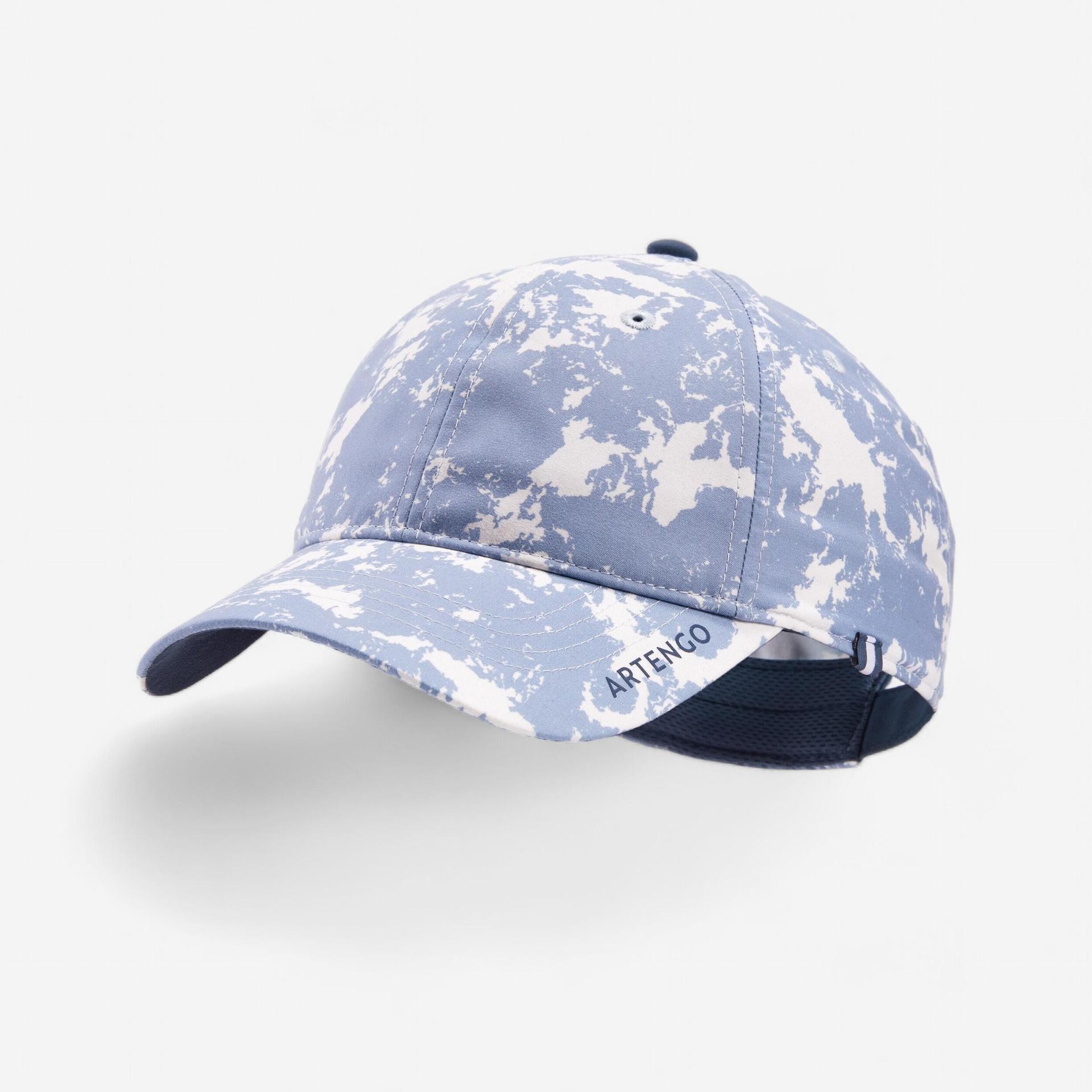 tennis cap large tc 500 size 58cm - sky blue/pattern