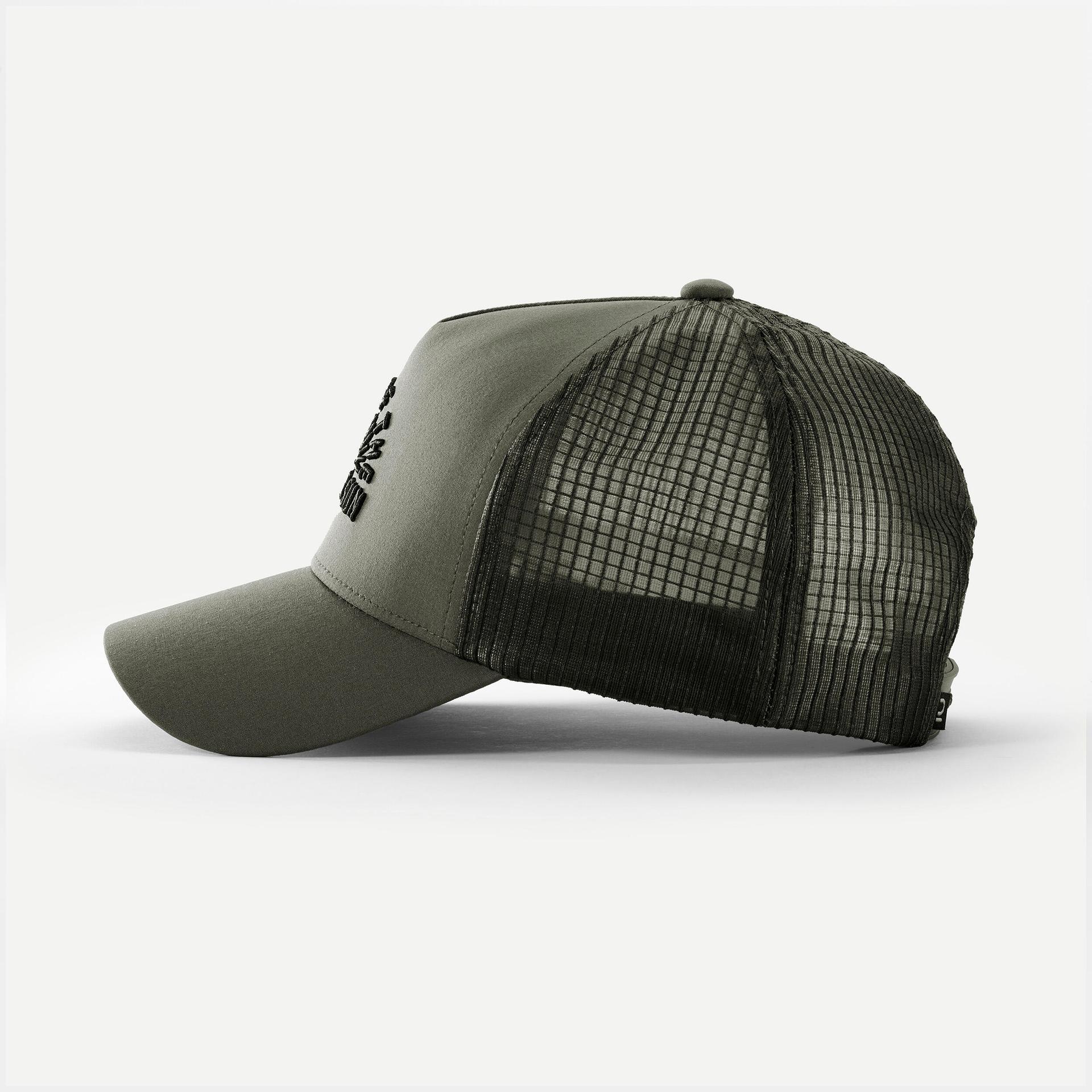 cap travel 500 trucker khaki