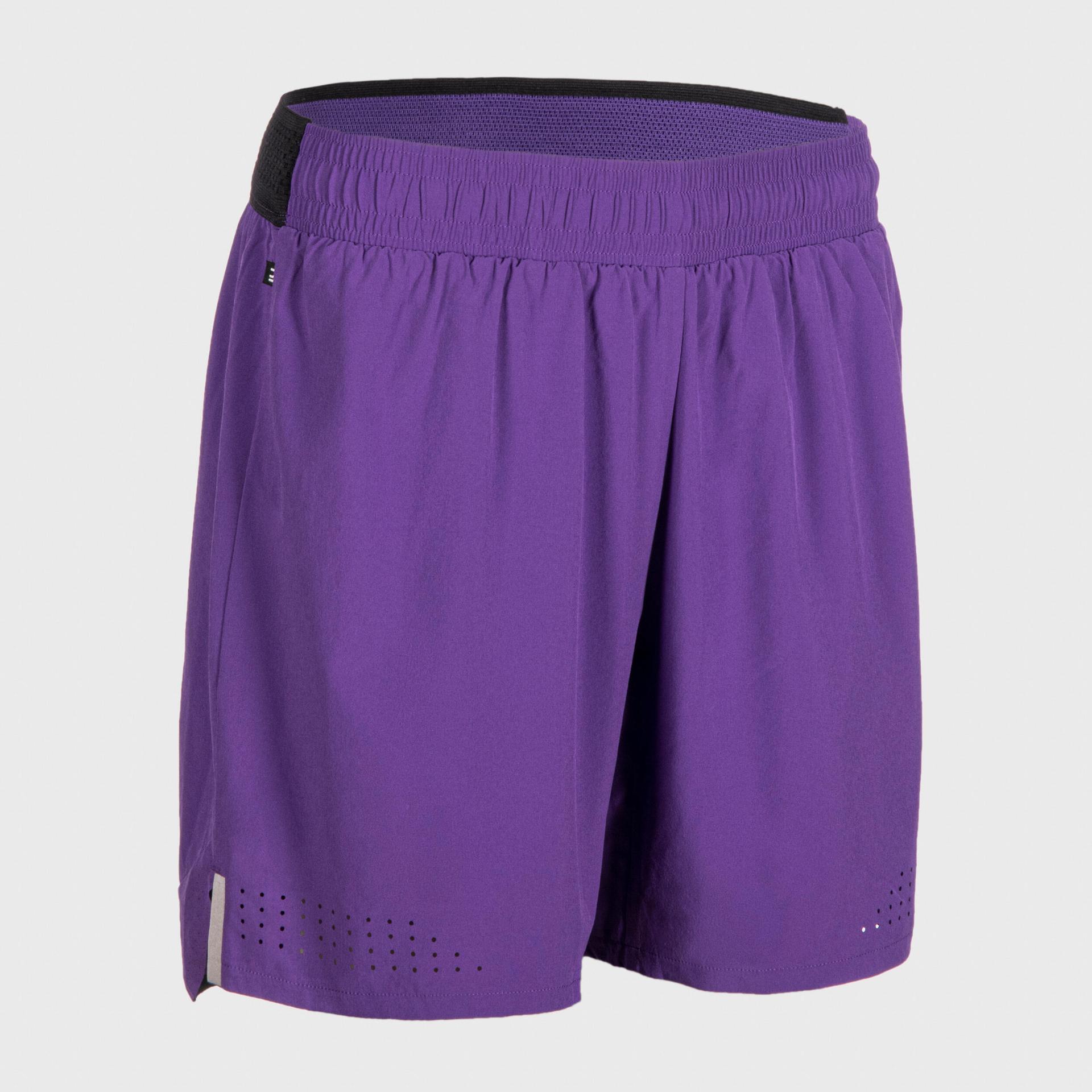 women's basketball shorts sh500 - purple