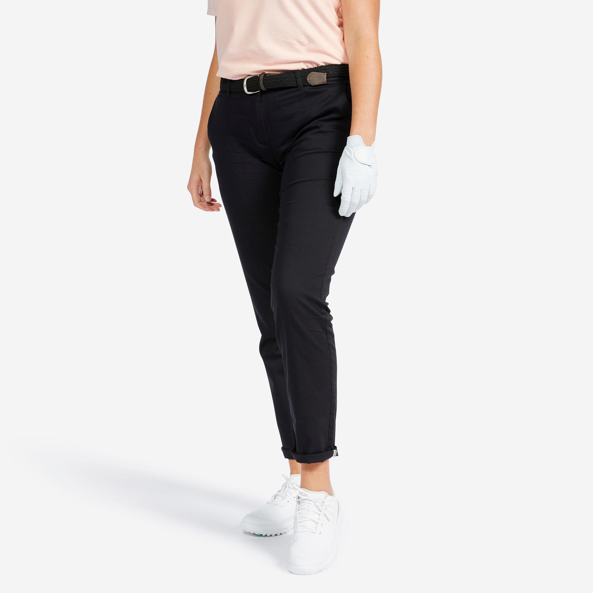 women golf trousers mw500 black