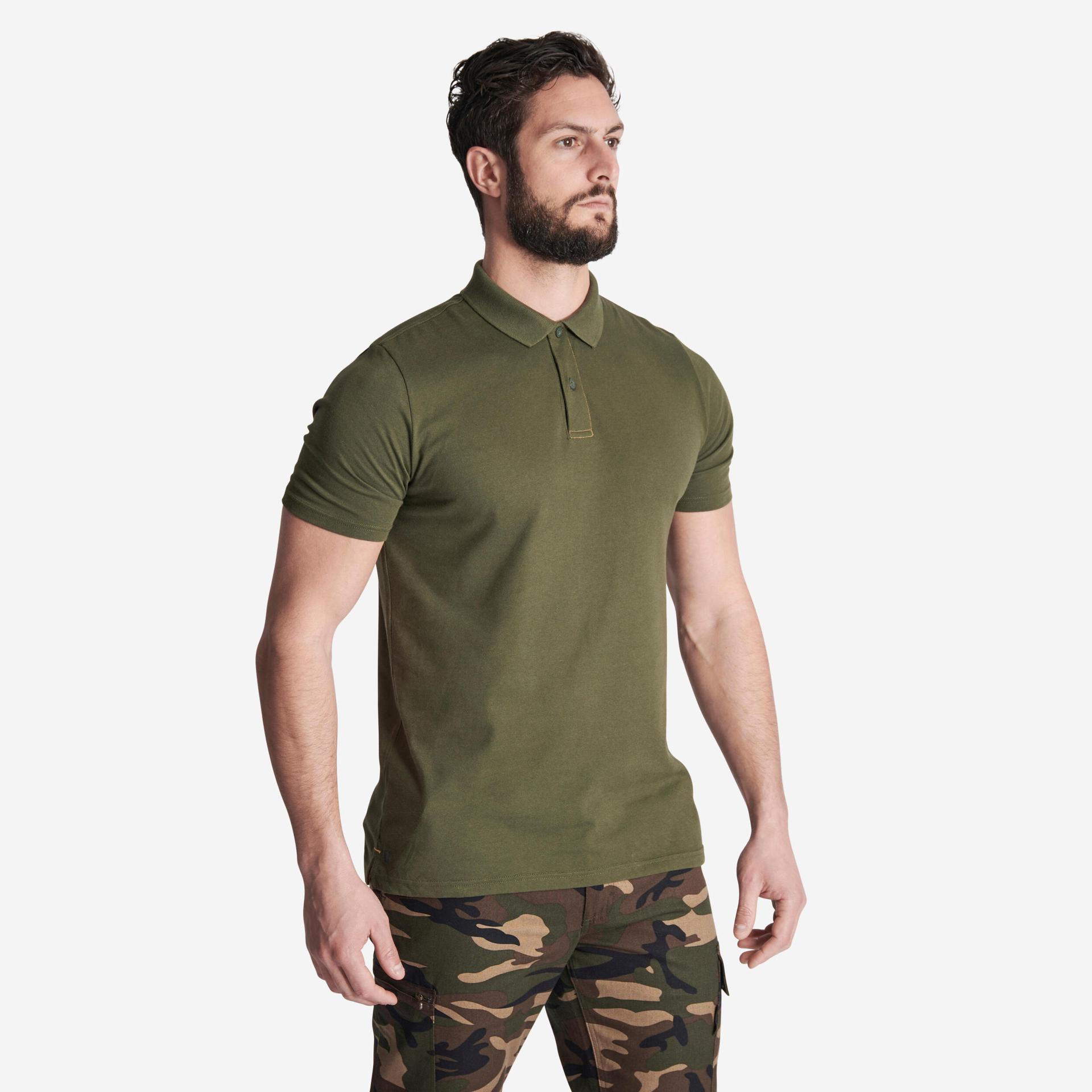 men's half sleeve polo t-shirt 100 - green