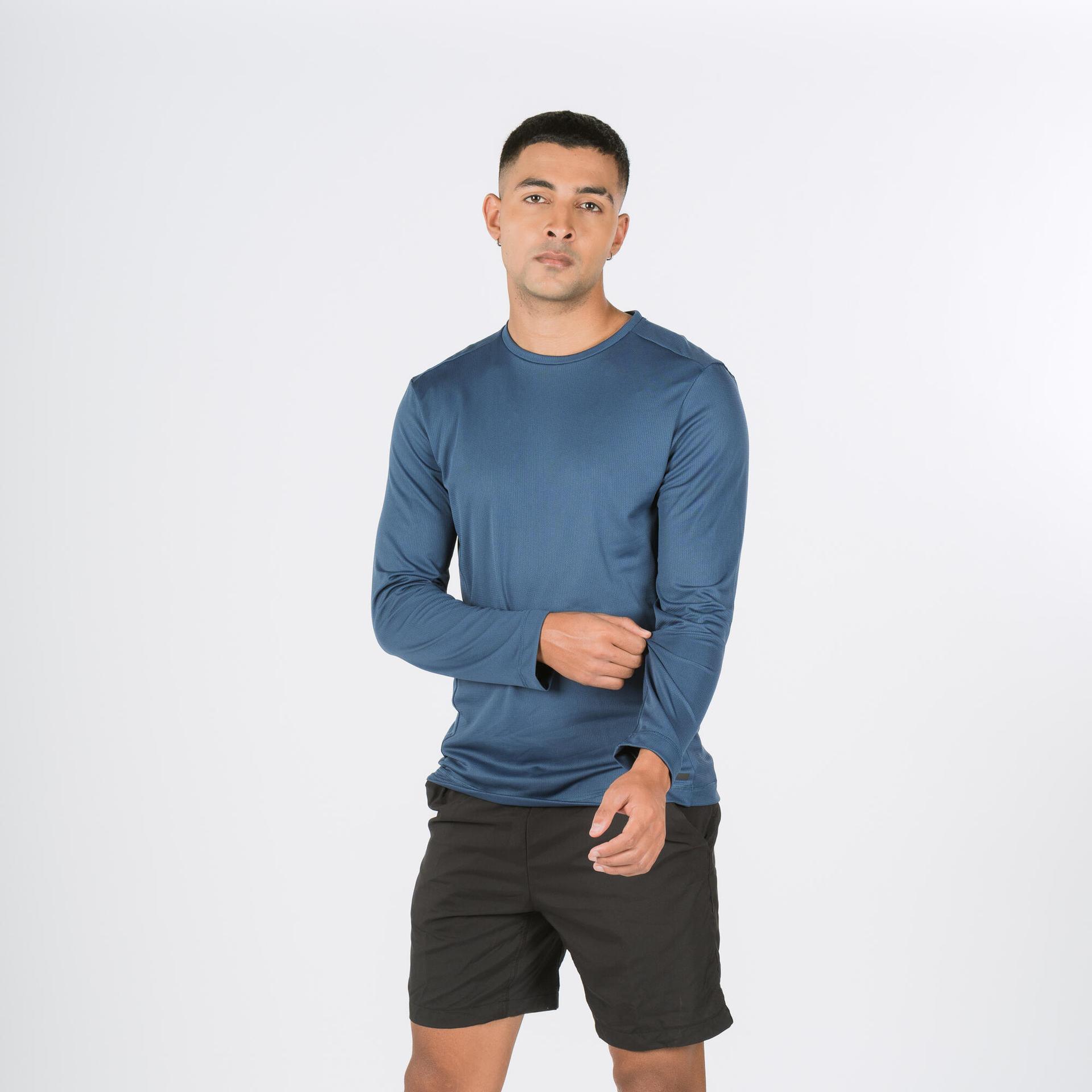 men running tshirt - blue/grey