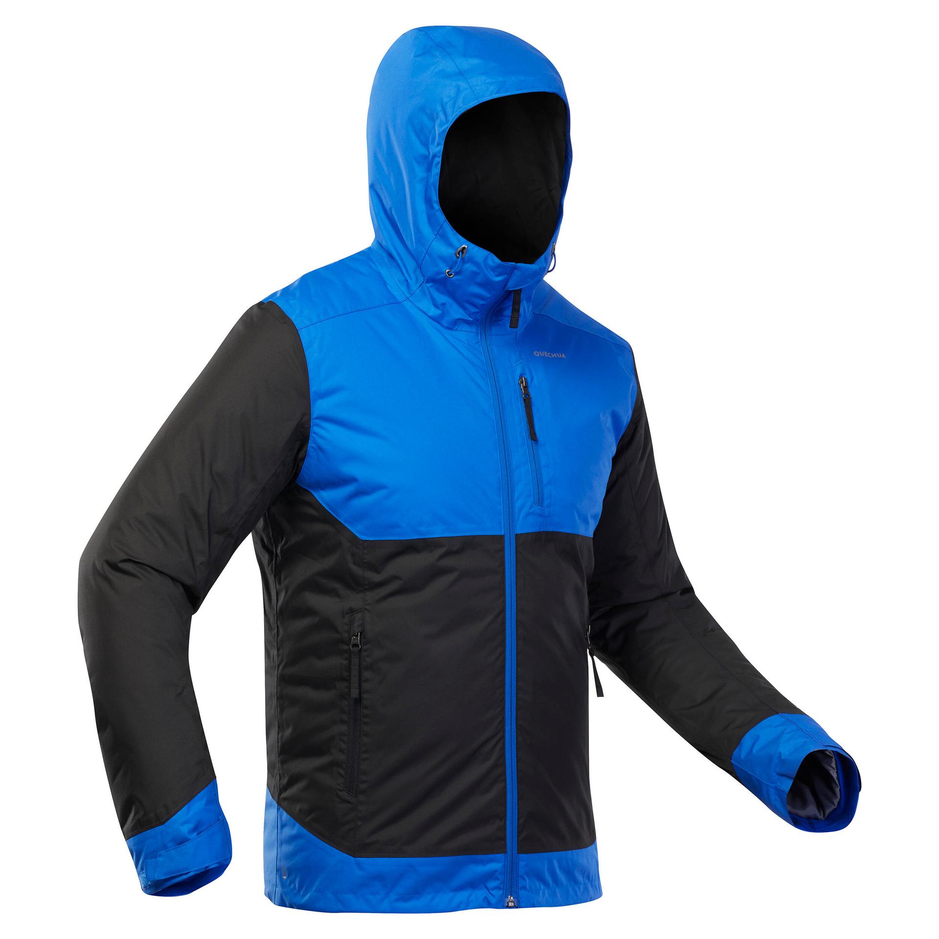 men's hiking waterproof winter jacket - sh500 -10°c