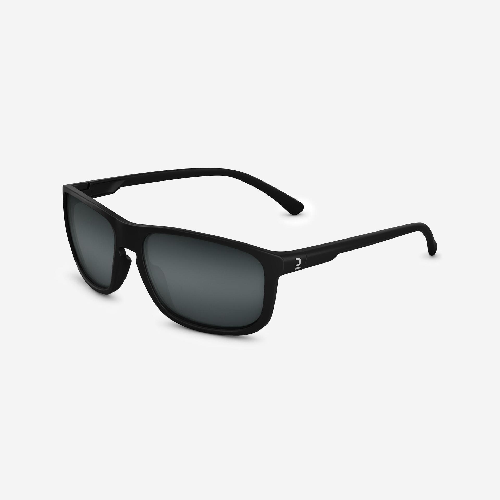 mh100 anti uv cat 3 lightweight sunglasses for adult hiking, black