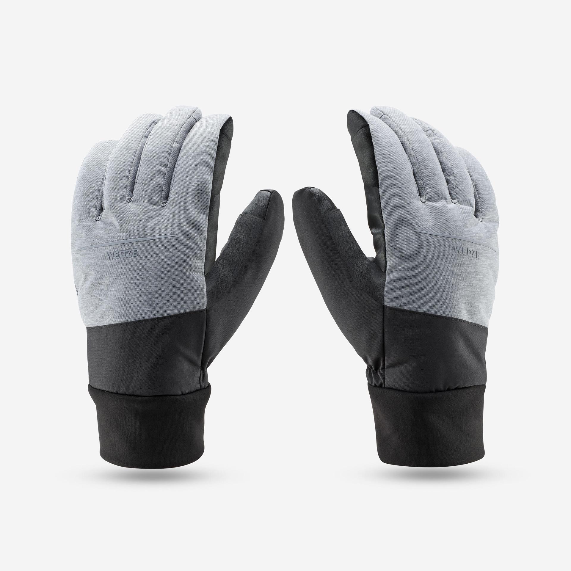 winter waterproof gloves for skiing- grey