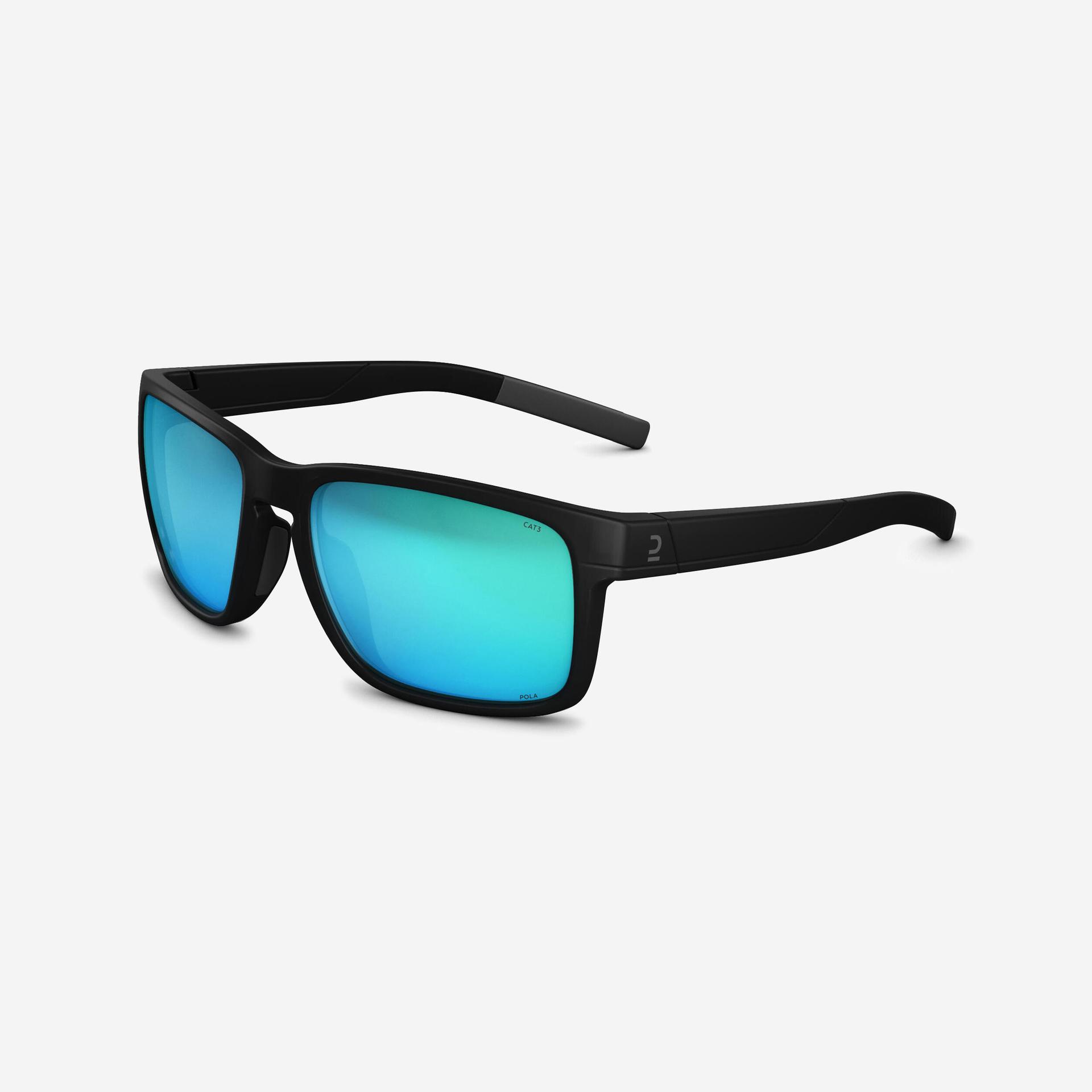 adult hiking polarized sunglasses cat 3 mh530 black/blue