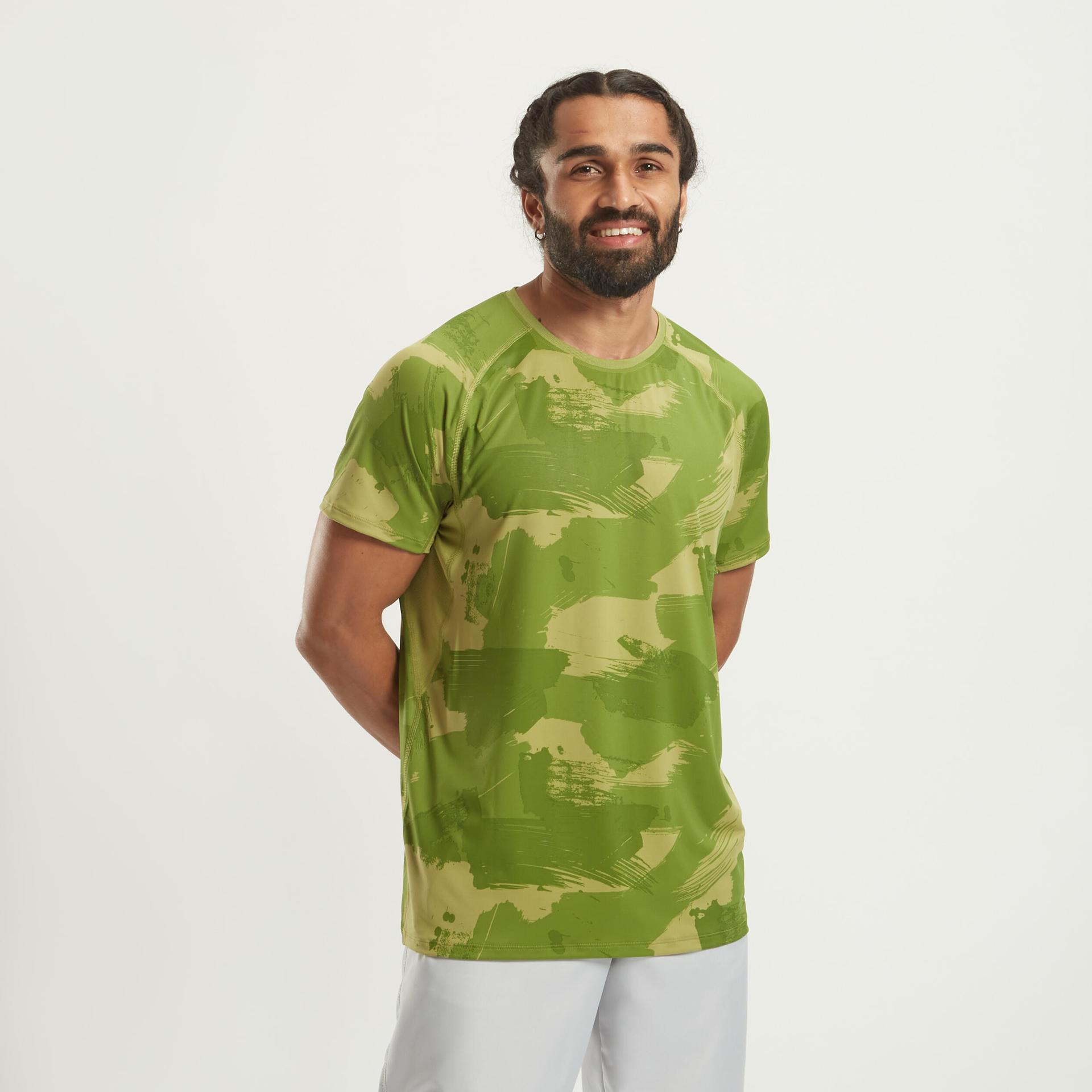 men gym sports t-shirt - olive