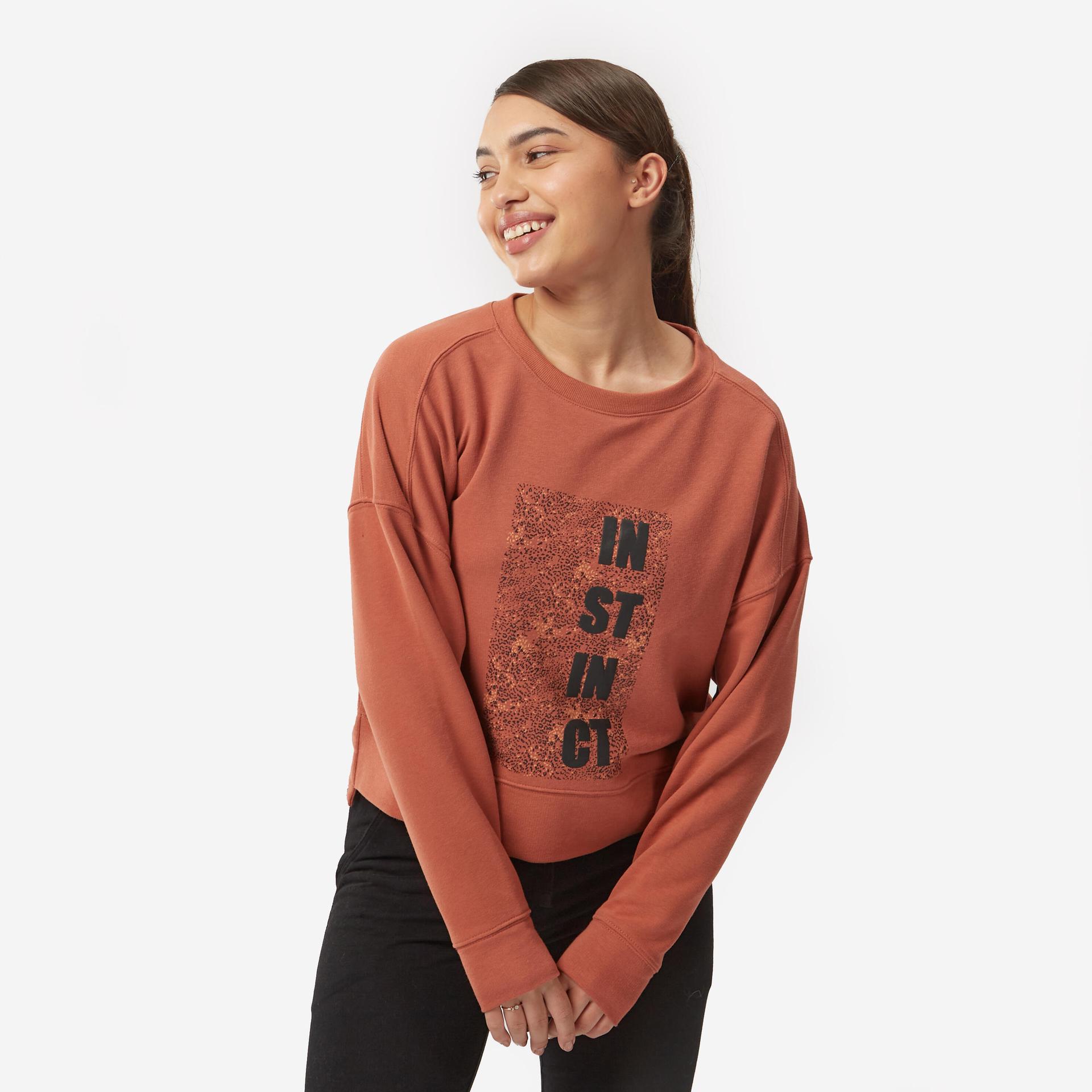 women's sweater 120  for gym print-sepia