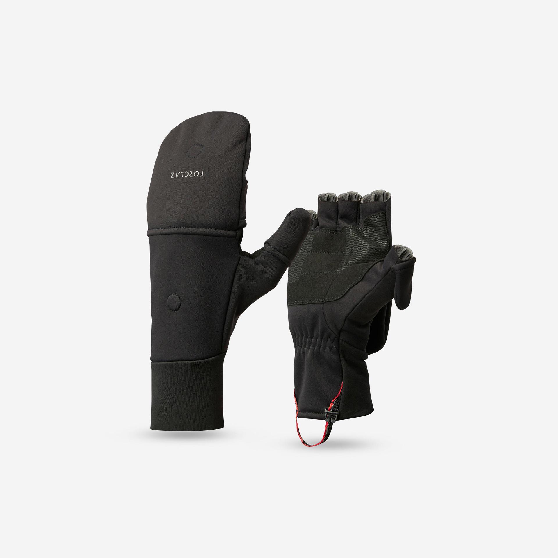 mountain trekking mitten & glove trek 500 black