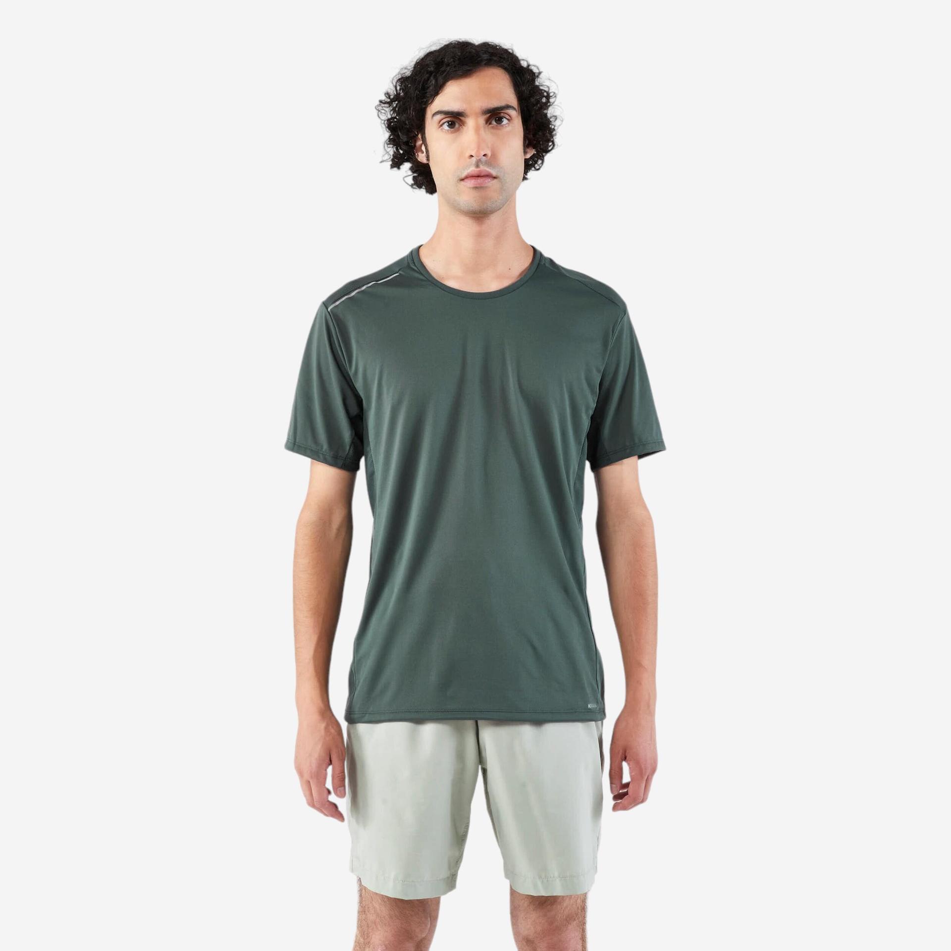 dry+ men's running breathable tee-shirt - dark green