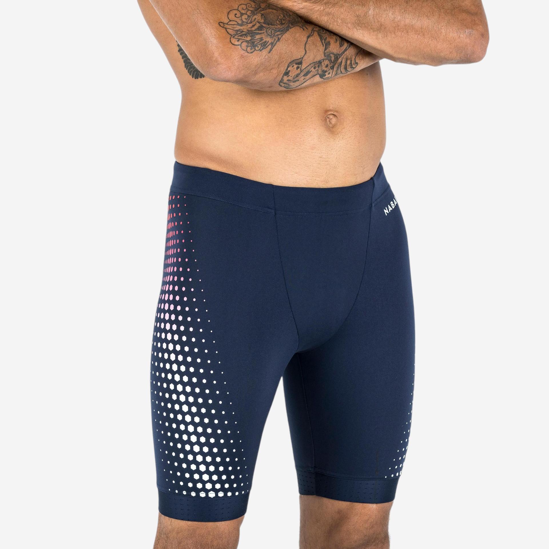 swimming jammer fiti blue red mesh