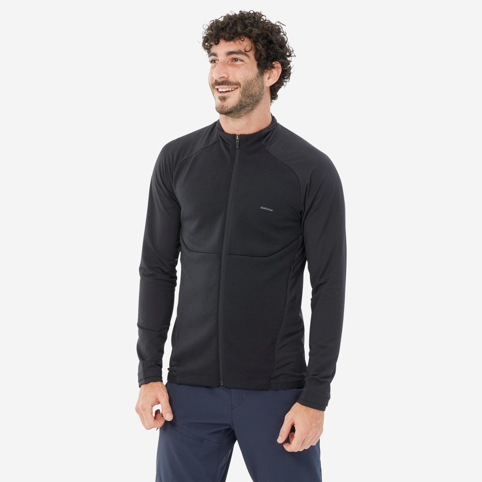 men's hiking thin fleece jacket - mh500 light