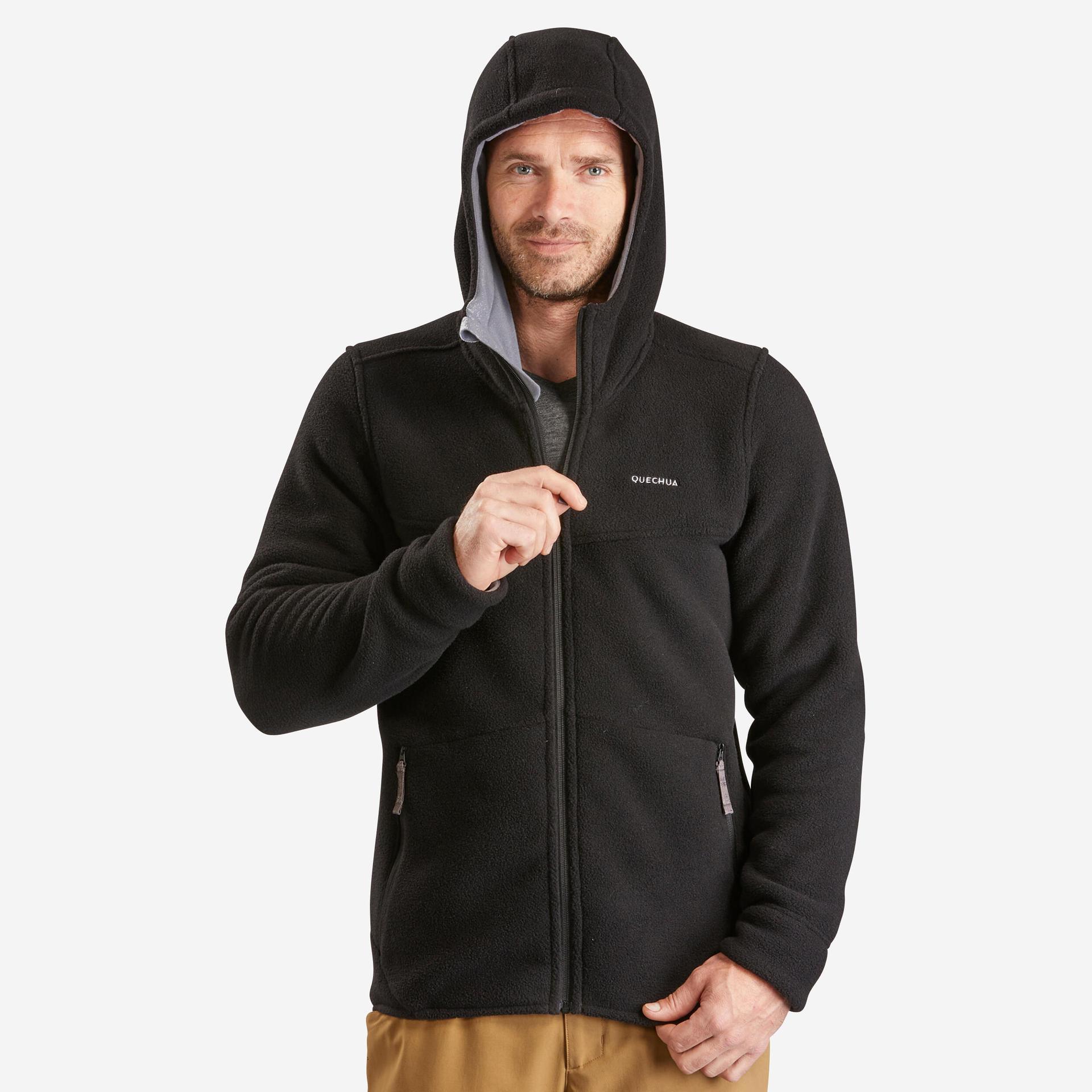 men's warm hiking fleece jacket sh500