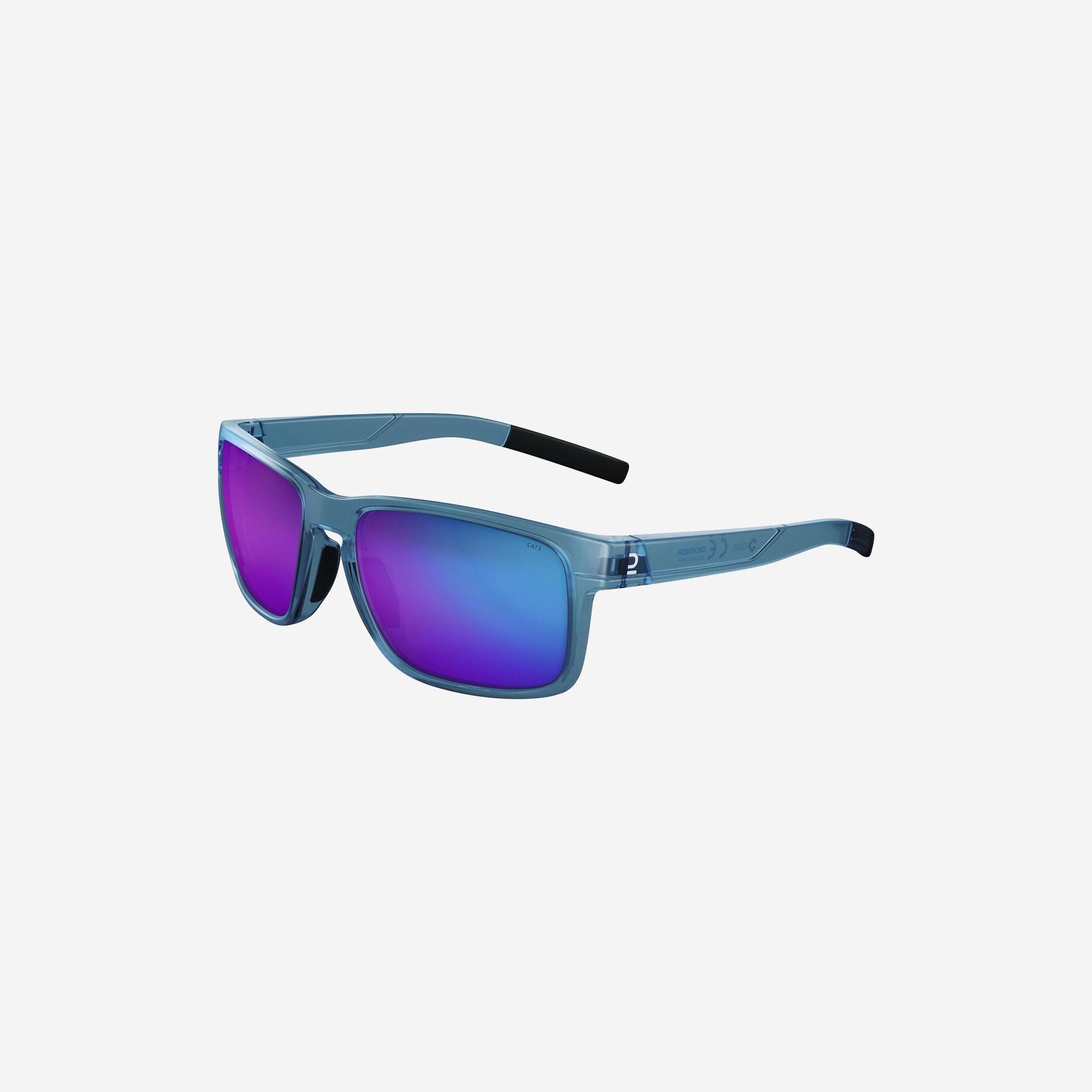 adult hiking sunglasses cat 3 mh530 blue/grey