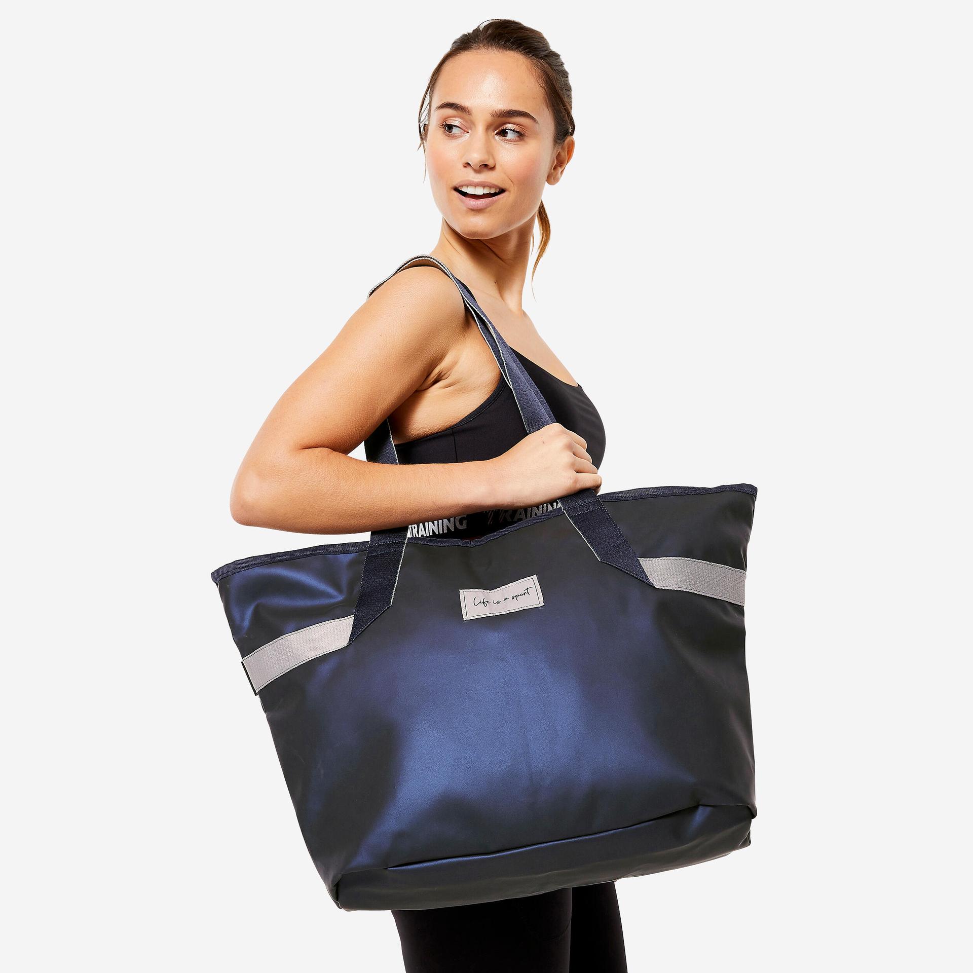 women's 25 l bag with pockets - navy blue