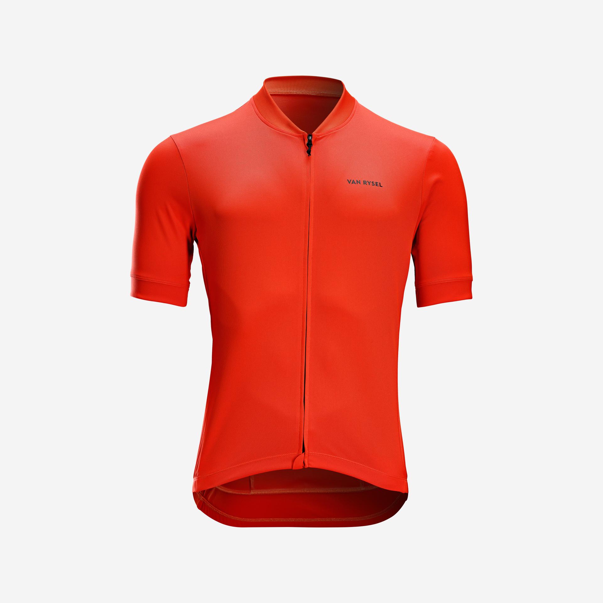 men road cycling jersey rc100 - red