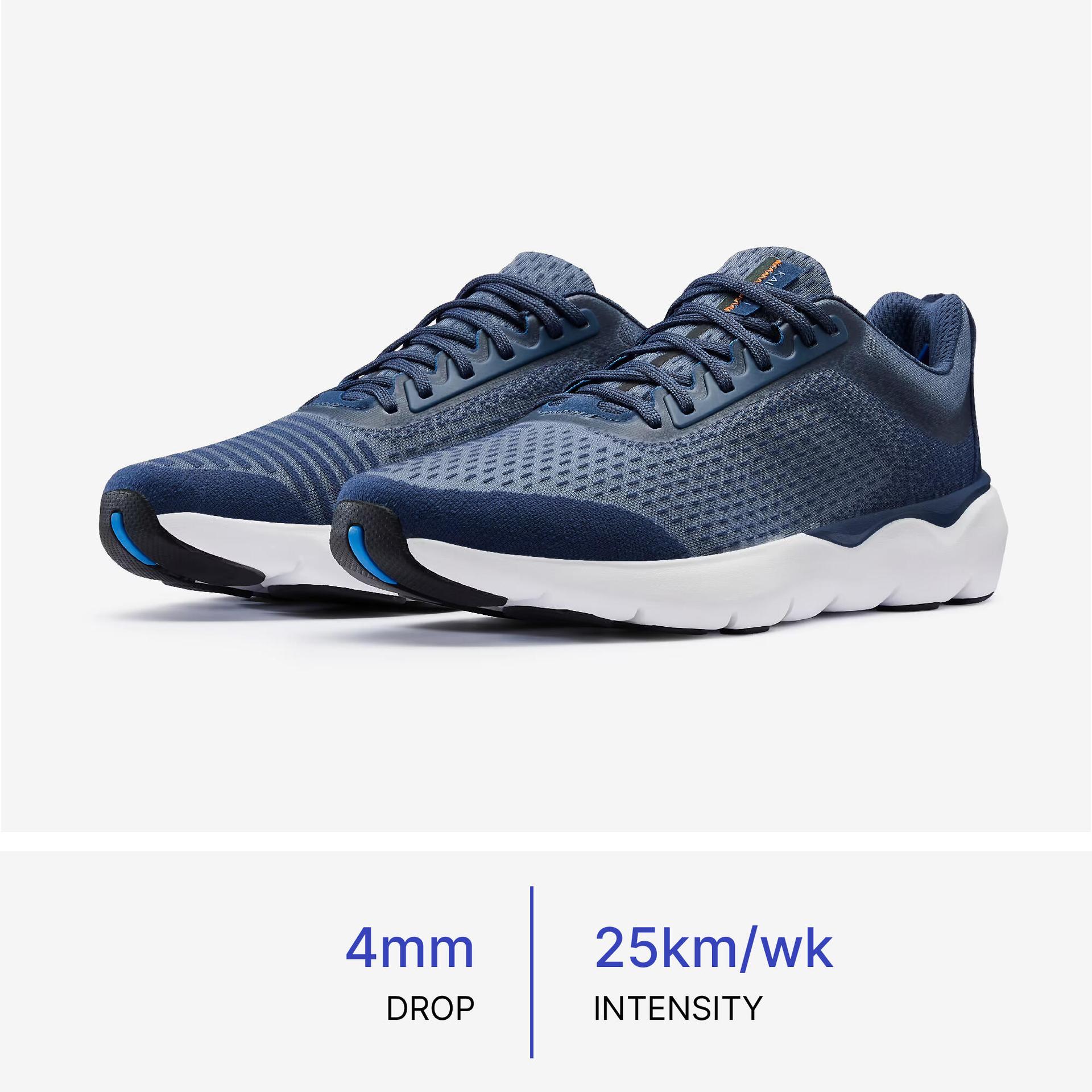 jogflow500 cushion comfort breathable men running shoes max 25km/wk- dark blue