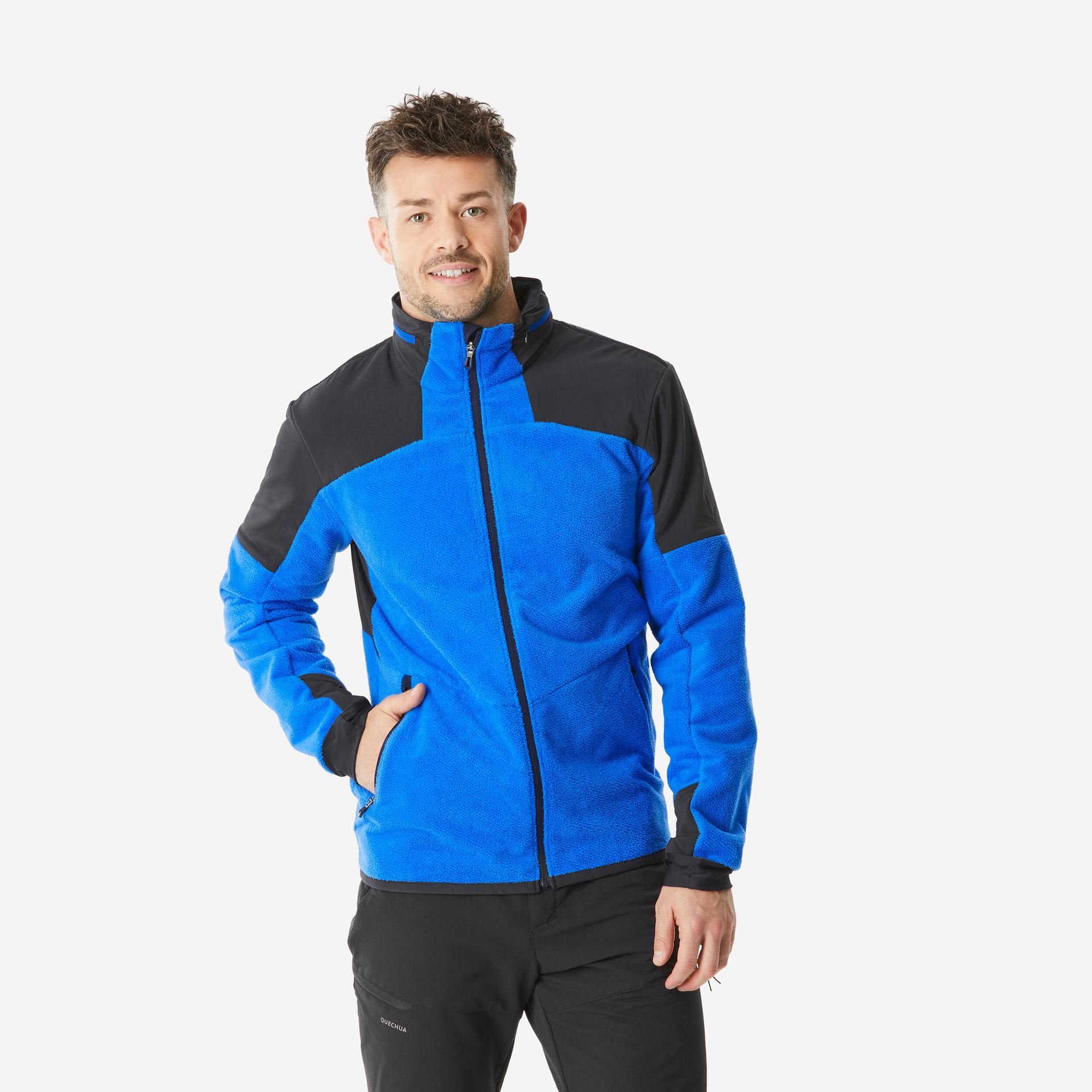 men's hiking warm fleece jacket - sh500 mountain