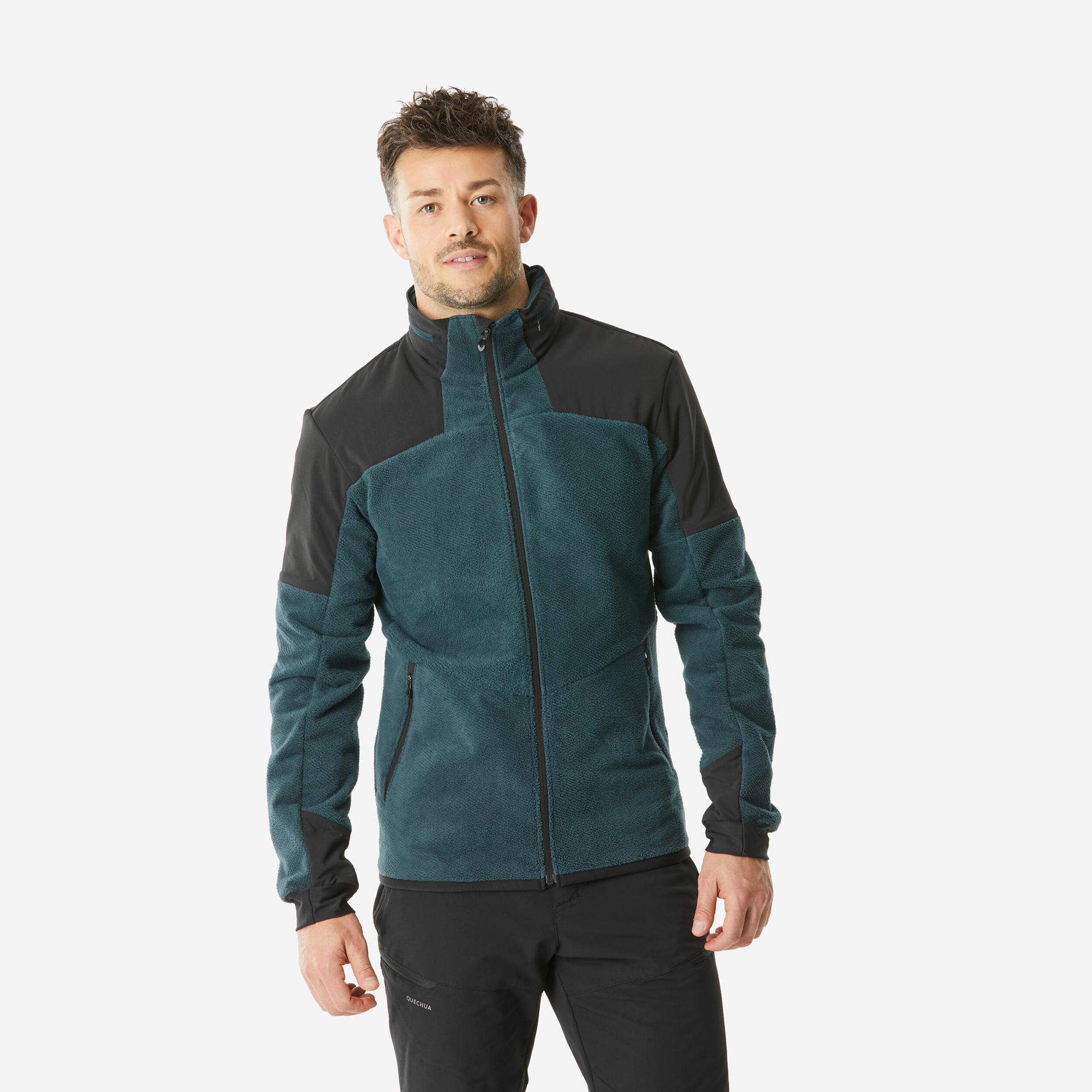 men's hiking warm fleece jacket - sh500 mountain