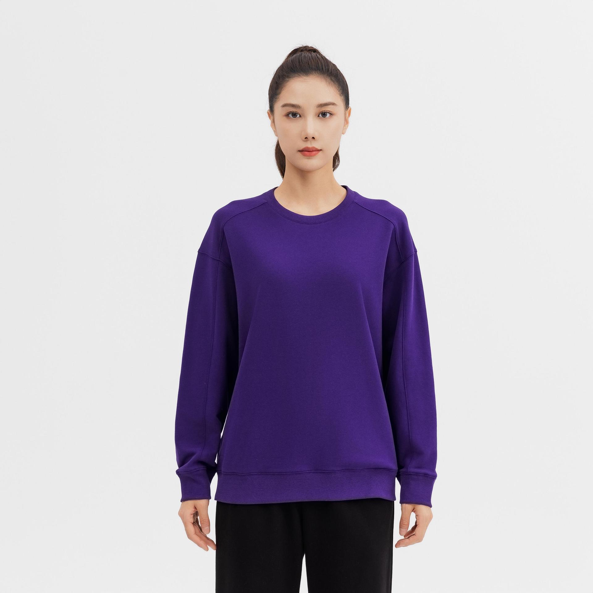 women's oversize sweatshirt - deep purple