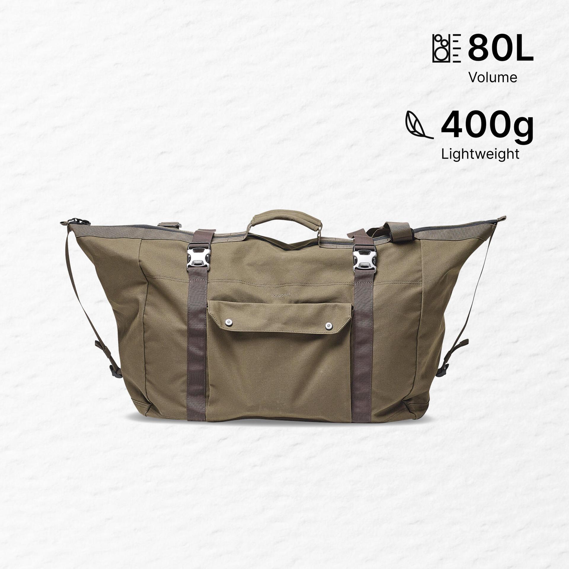 duffle bag 80 litres - wax brown